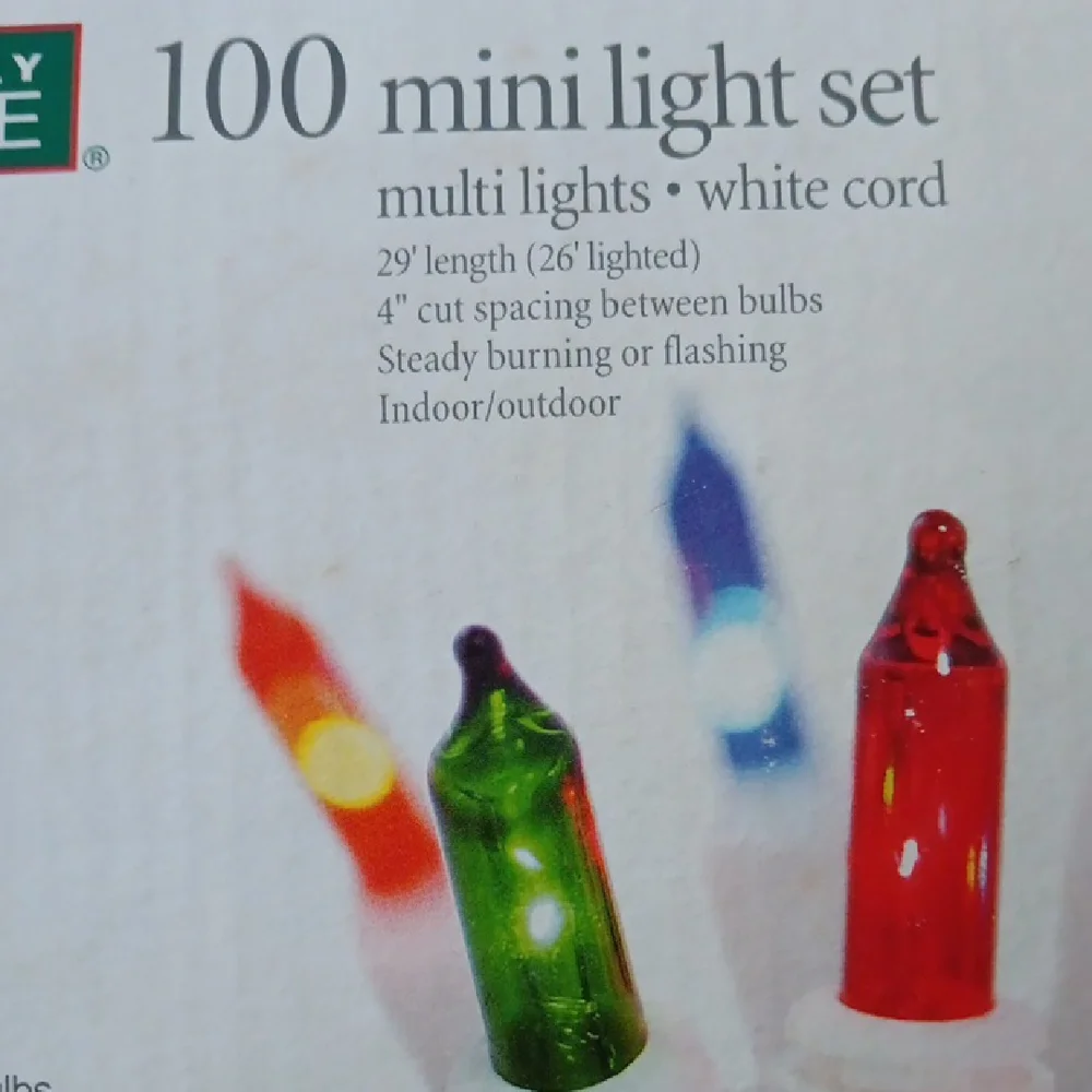 Holiday Home Multi-Color Mini Light Set